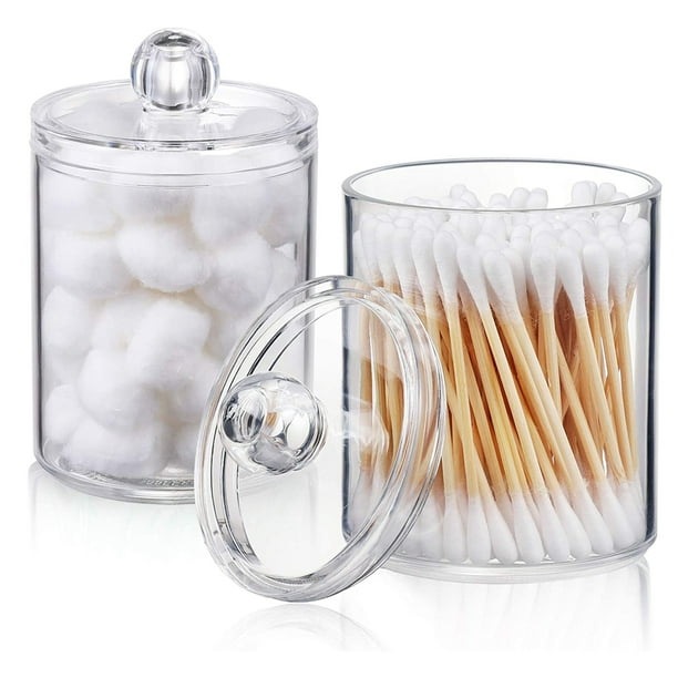 Details about Acrylic Cotton Swab Holder Dispenser Storage Case Box Container White Details about Acrylic Cotton Swab Holder Dispenser Storage Case Box Container White